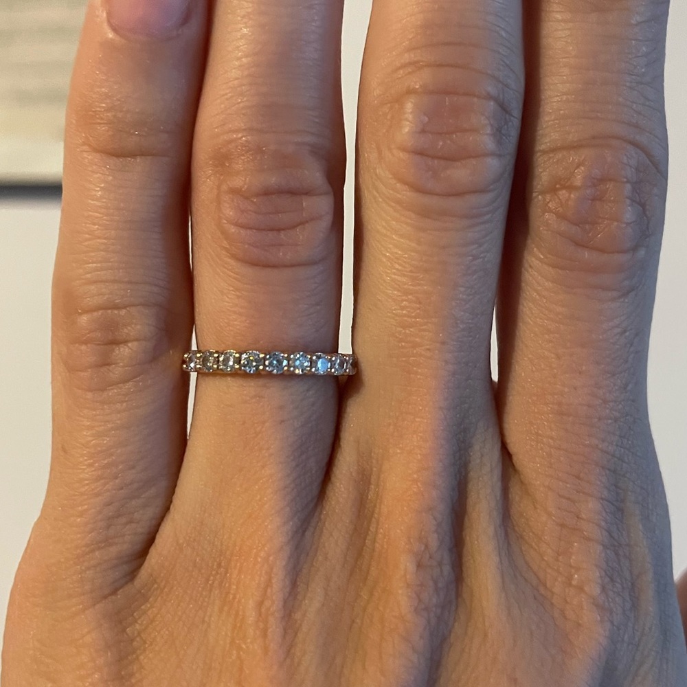 Classic White Diamond Eternity Band Ring